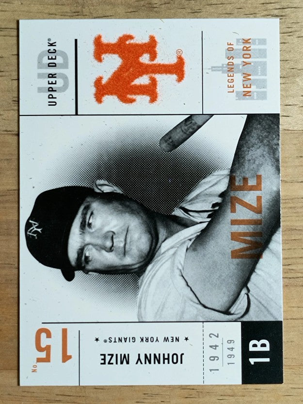 2001 Upper Deck Legends of NY #36 Johnny Mize