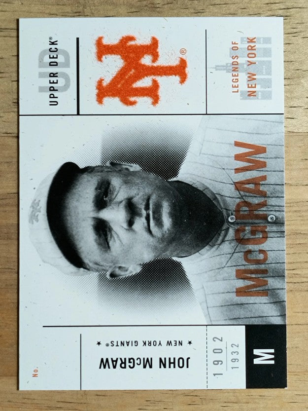 2001 Upper Deck Legends of NY #37 John McGraw