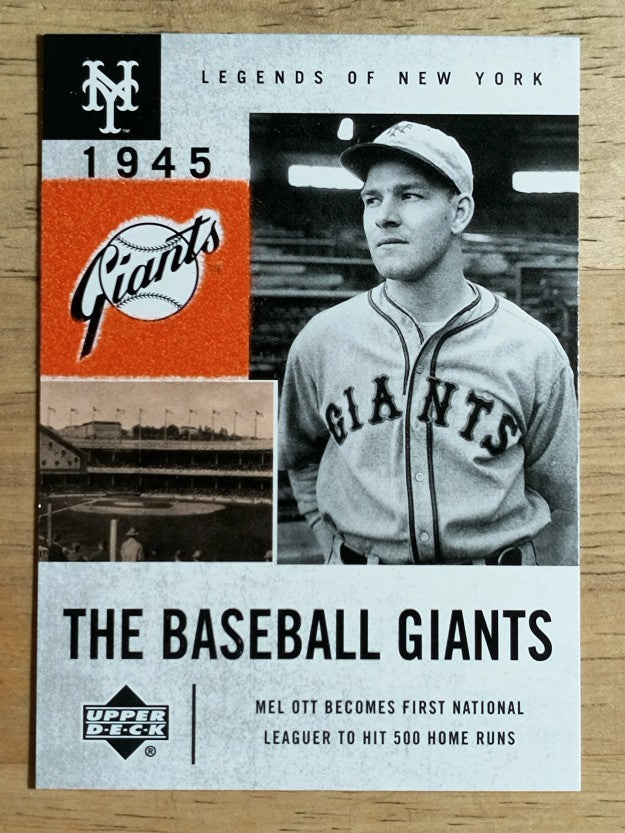 2001 Upper Deck Legends of NY #47 Mel Ott BG