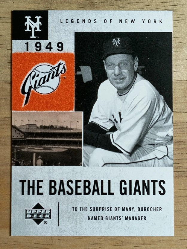 2001 Upper Deck Legends of NY #49 Leo Durocher BG
