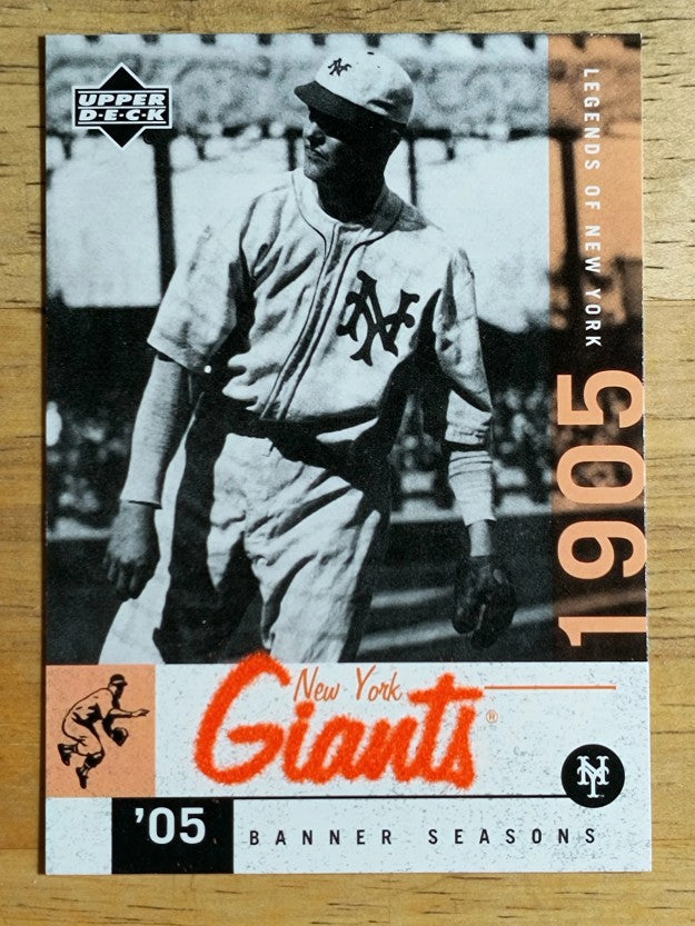 2001 Upper Deck Legends of NY #53 Christy Mathewson BNS