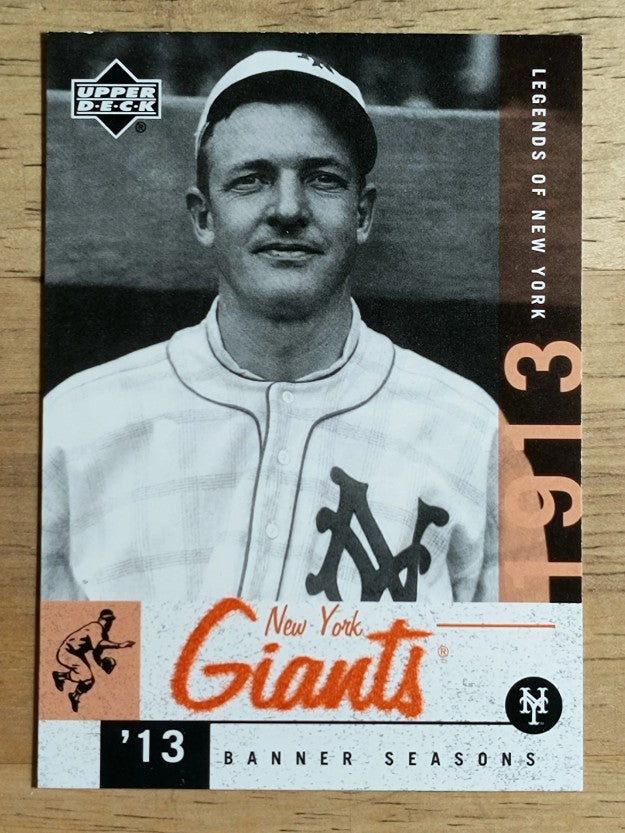 2001 Upper Deck Legends of NY #55 Christy Mathewson BNS