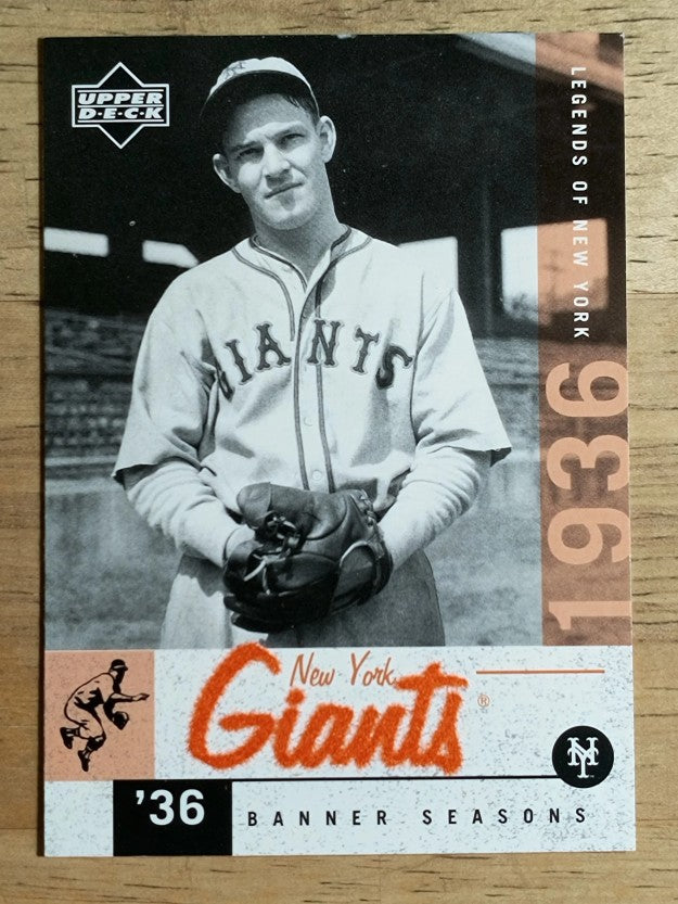 2001 Upper Deck Legends of NY #61 Mel Ott BNS