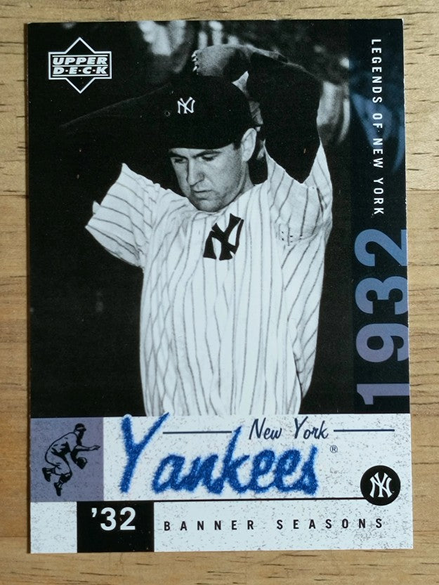 2001 Upper Deck Legends of NY #138 Lefty Gomez BNS