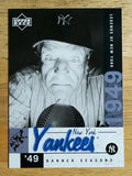 2001 Upper Deck Legends of NY #143 Casey Stengel BNS