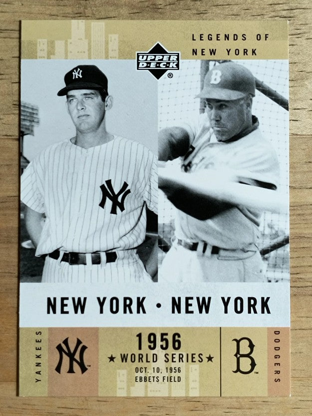 2001 Upper Deck Legends of NY #160 Don Larsen/Duke Snider