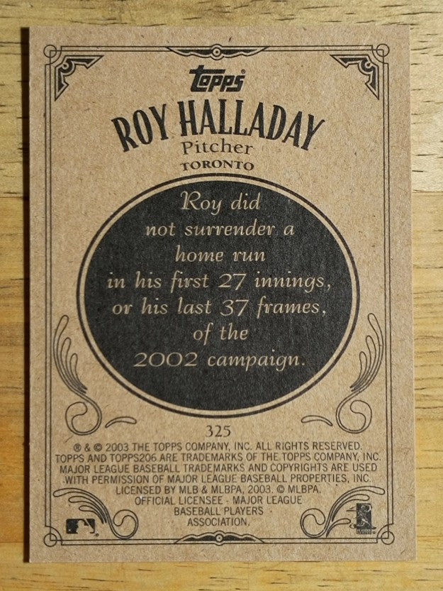 2002 Topps 206 #325 Roy Halladay