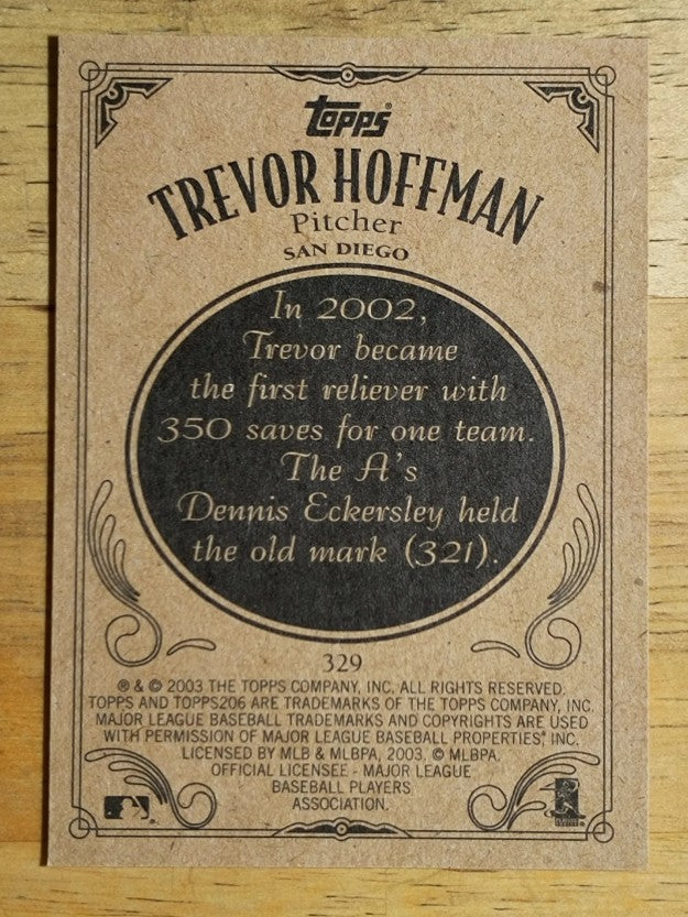 2002 Topps 206 #329 Trevor Hoffman
