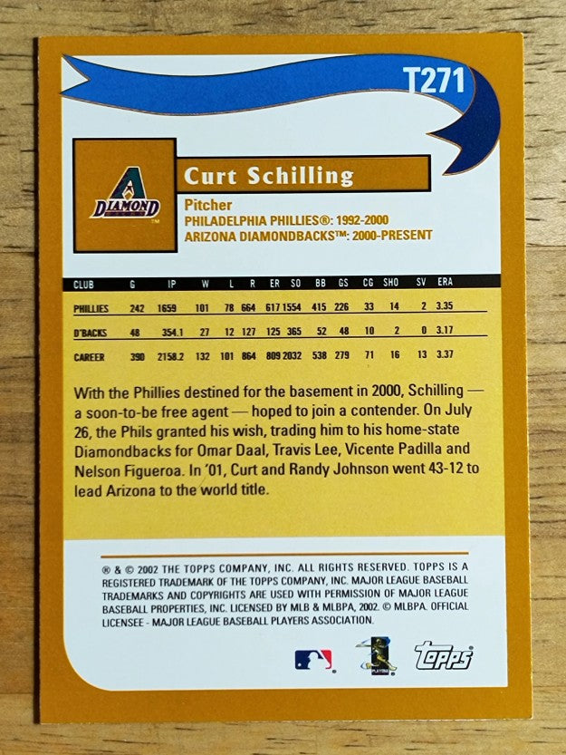2002 Topps Traded #T271 Curt Schilling WW