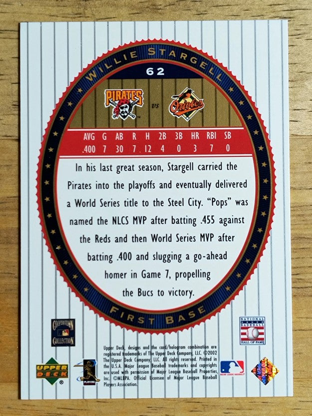 2002 Upper Deck World Series Heroes #62 Willie Stargell