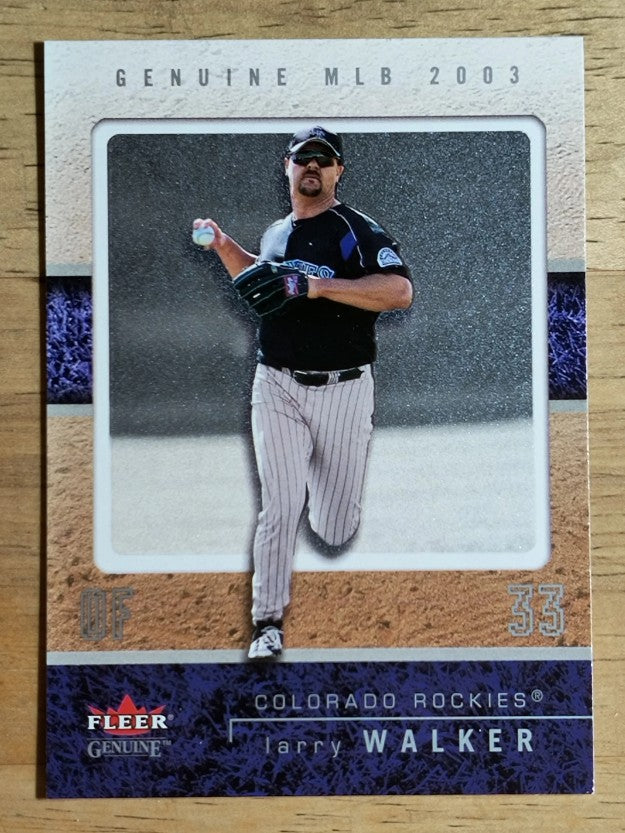 2003 Fleer Genuine #81 Larry Walker