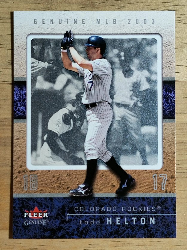 2003 Fleer Genuine #84 Todd Helton