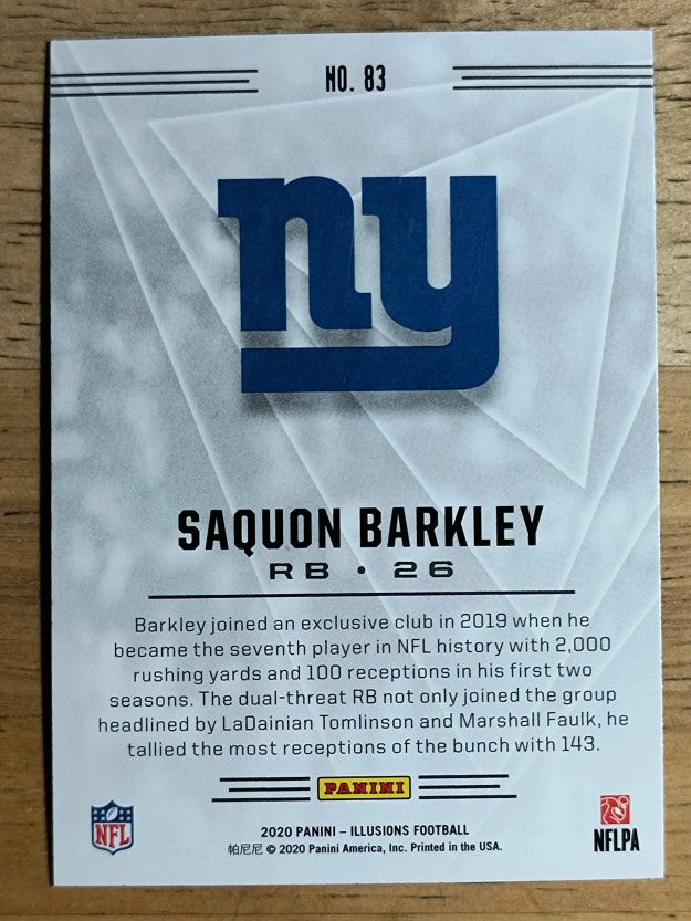 2020 Panini Illusions Retail #83 Saquon Barkley