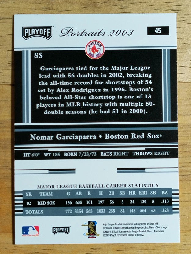 2003 Playoff Portraits #45 Nomar Garciaparra