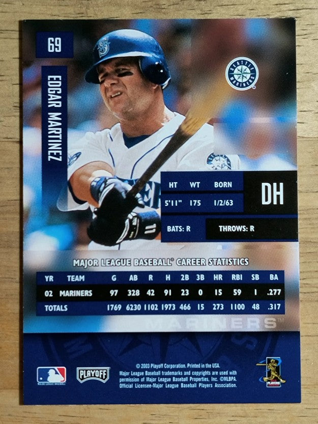 2003 Playoff Prestige #69 Edgar Martinez