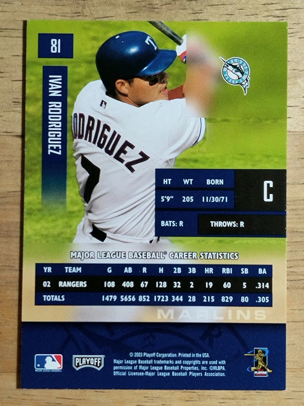 2003 Playoff Prestige #81 Ivan Rodriguez