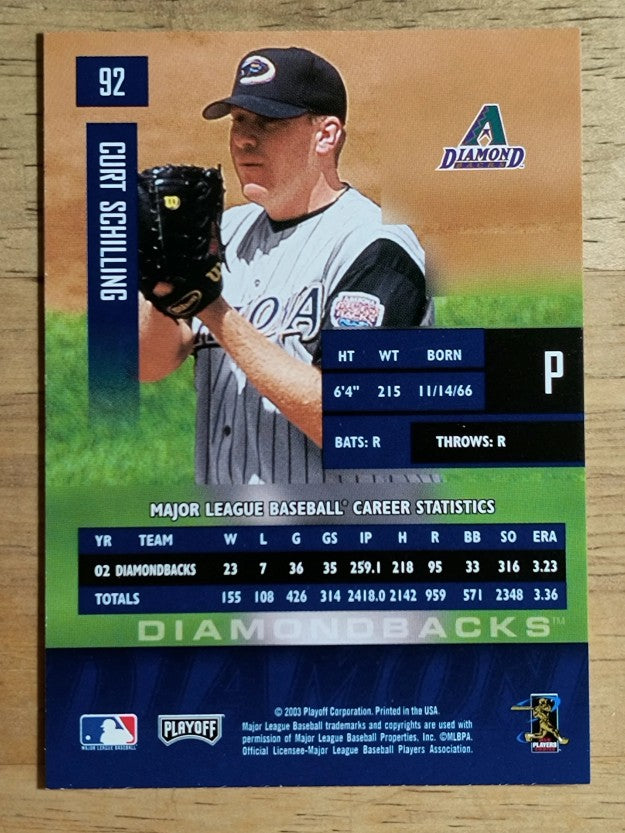 2003 Playoff Prestige #92 Curt Schilling