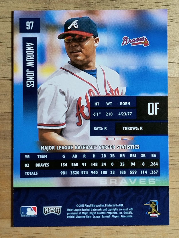 2003 Playoff Prestige #97 Andruw Jones