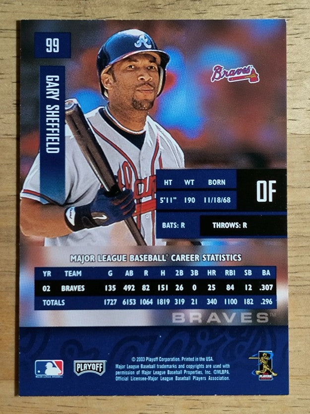 2003 Playoff Prestige #99 Gary Sheffield