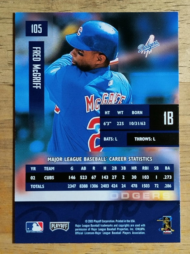 2003 Playoff Prestige #105 Fred McGriff