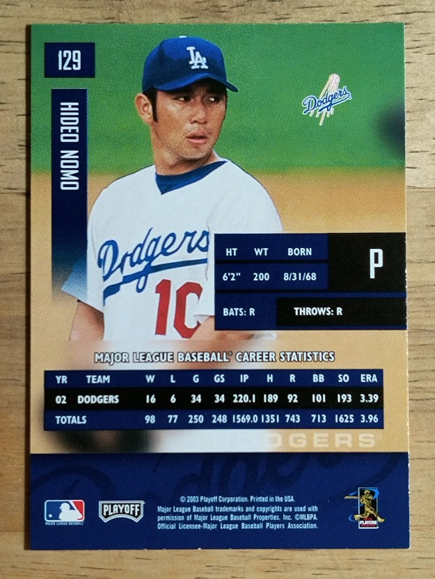 2003 Playoff Prestige #129 Hideo Nomo