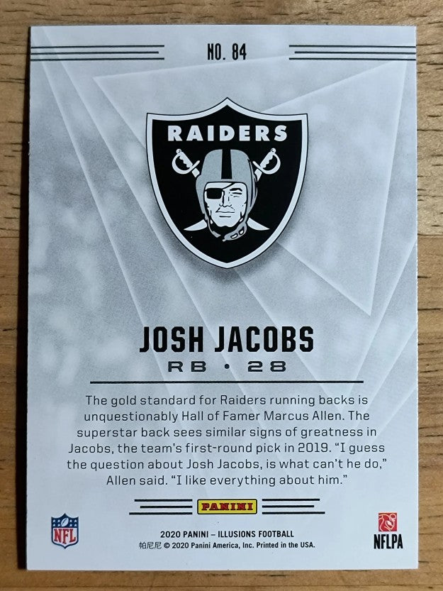 2020 Panini Illusions Retail #84 Josh Jacobs