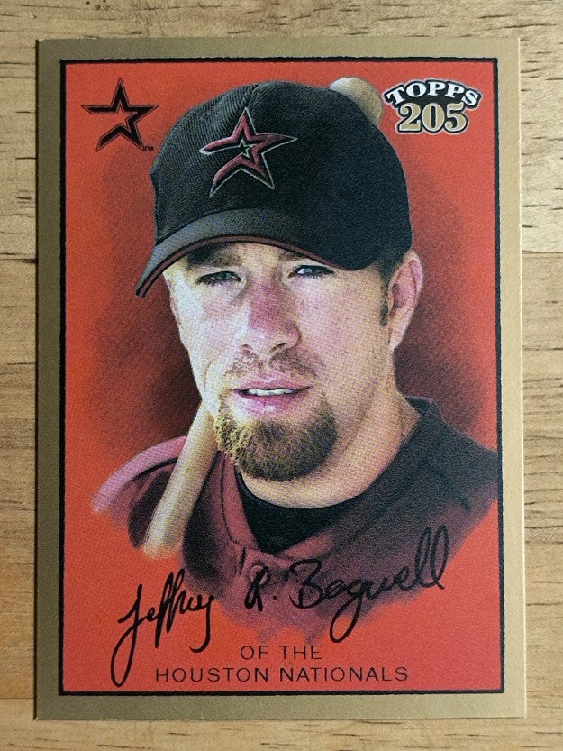 2003 Topps 205 #204A Jeff Bagwell w/Hat