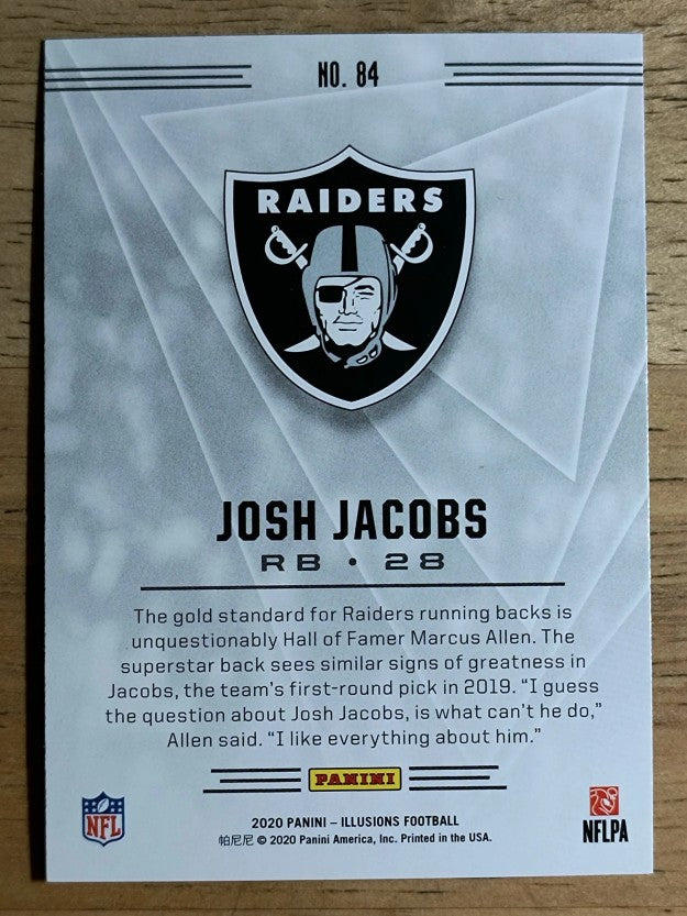 2020 Panini Illusions Retail #84 Josh Jacobs