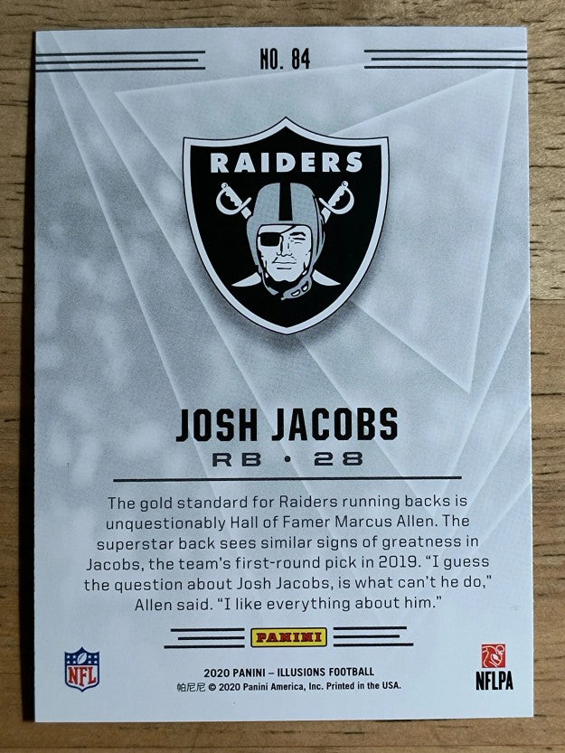 2020 Panini Illusions Retail #84 Josh Jacobs