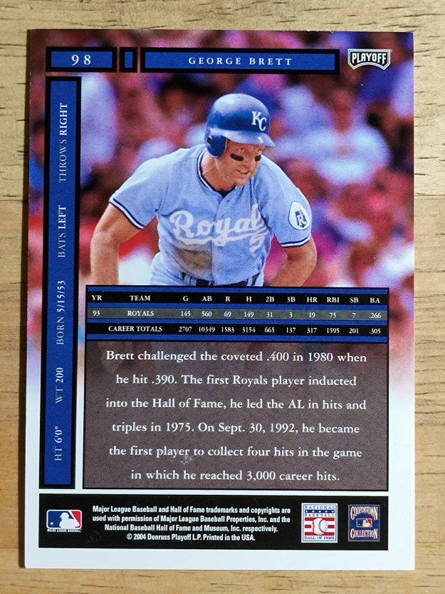 2004 Playoff Honors #98 George Brett