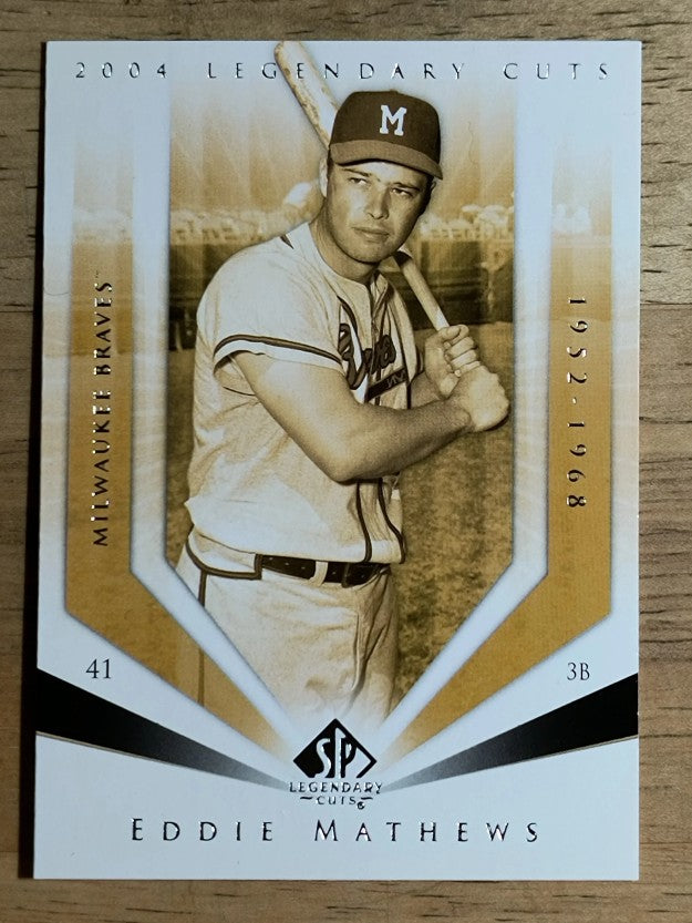 2004 SP Legendary Cuts #34 Eddie Mathews
