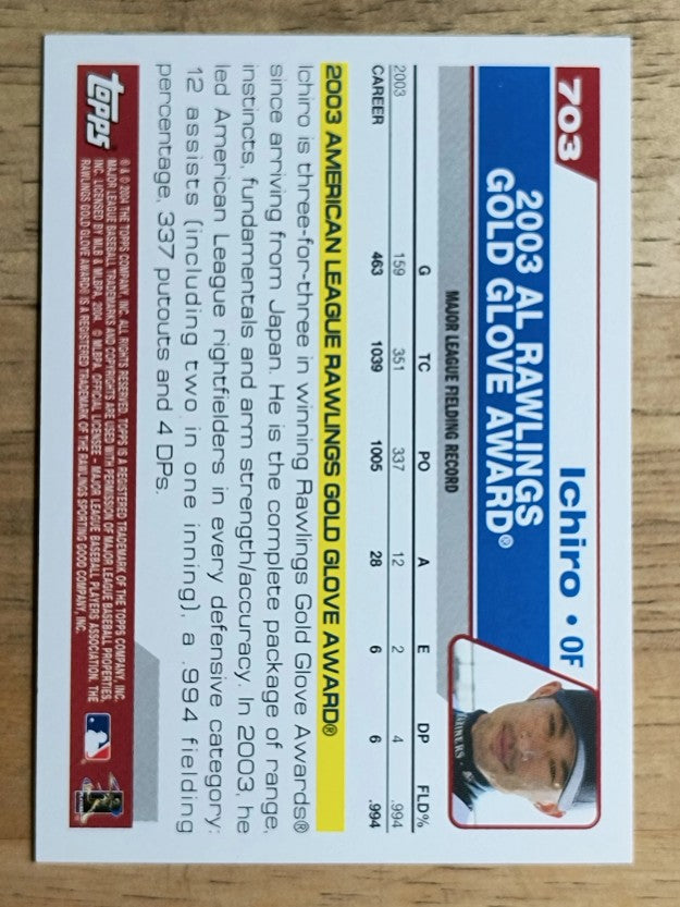 2004 Topps #703 Ichiro Suzuki GG