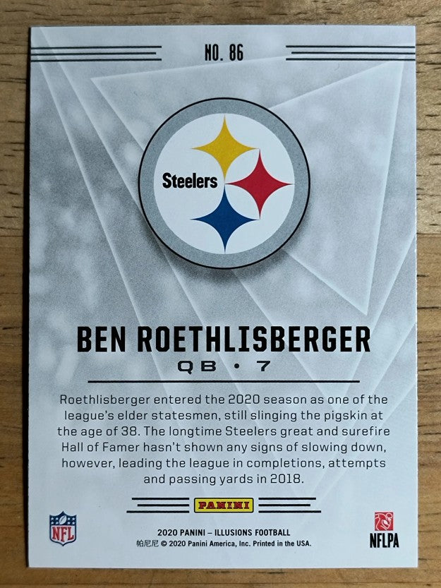 2020 Panini Illusions Retail #86 Ben Roethlisberger