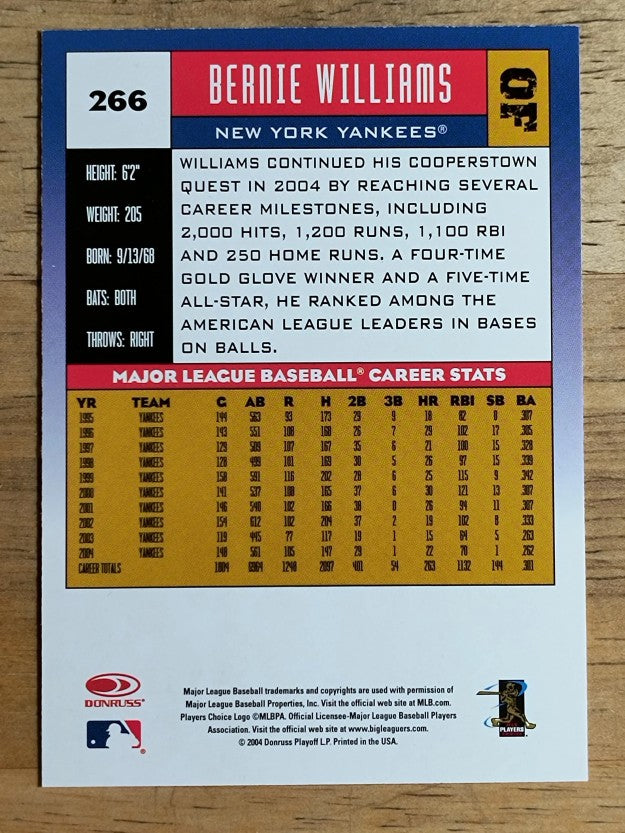 2005 Donruss #266 Bernie Williams
