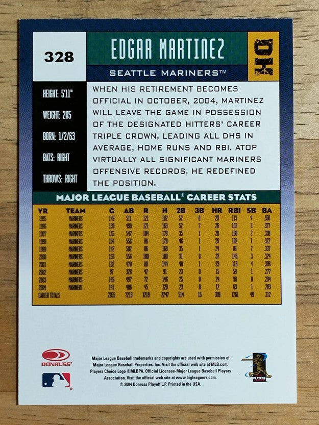2005 Donruss #328 Edgar Martinez