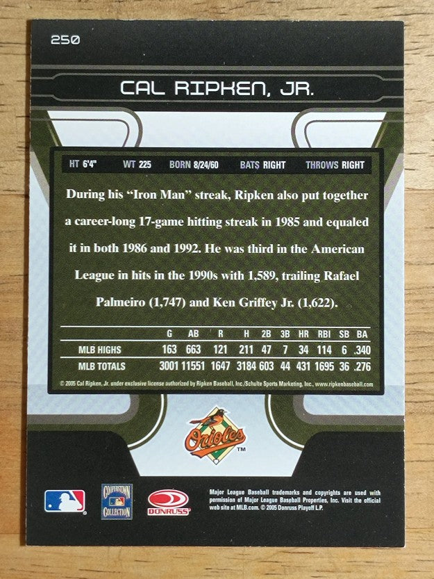 2005 Zenith #250 Cal Ripken