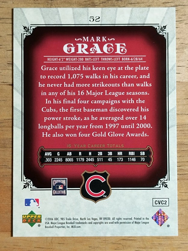 2006 SP Legendary Cuts #52 Mark Grace