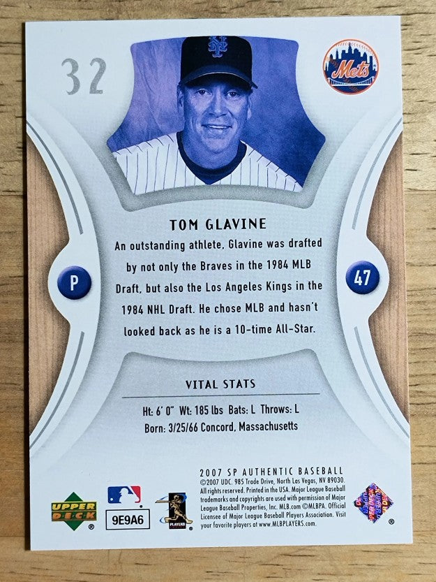 2007 SP Authentic #32 Tom Glavine