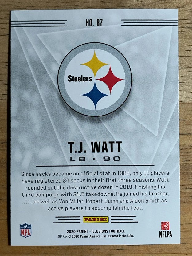 2020 Panini Illusions Retail #87 T.J. Watt