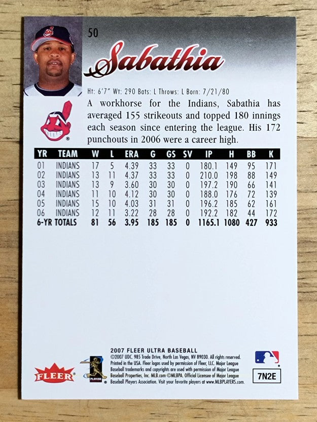 2007 Ultra #50 C.C. Sabathia