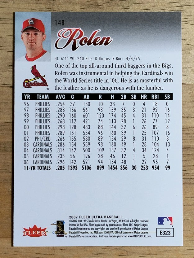 2007 Ultra #148 Scott Rolen