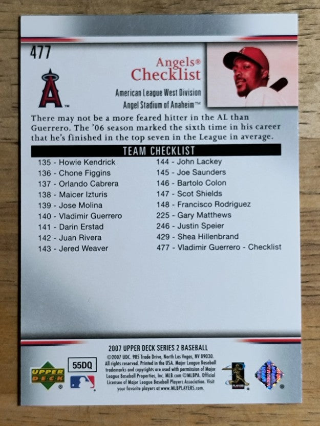 2007 Upper Deck #477 Vladimir Guerrero CL