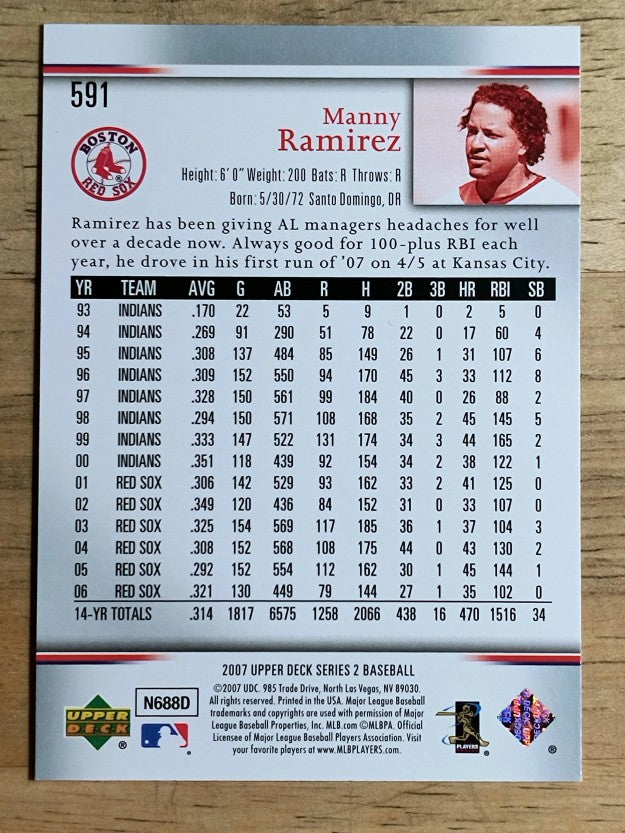2007 Upper Deck #591 Manny Ramirez