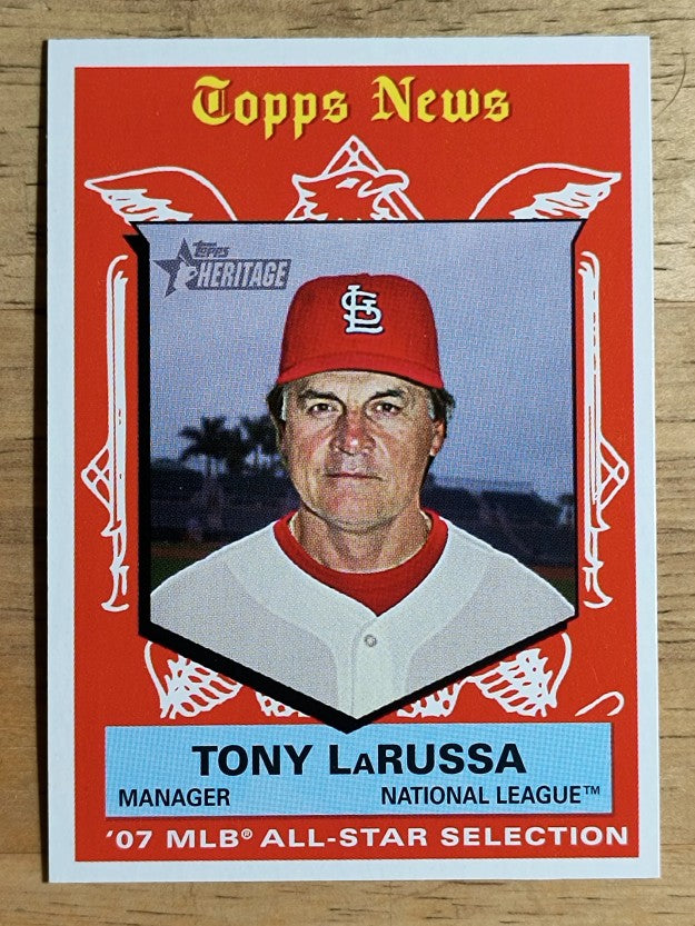 2008 Topps Heritage #479 Tony LaRussa AS MG SP