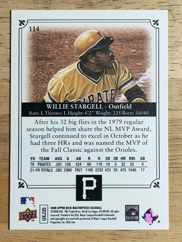 2008 UD Masterpieces #114 Willie Stargell SP