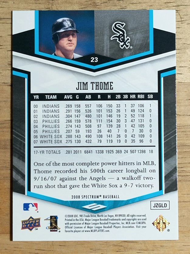 2008 Upper Deck Spectrum #23 Jim Thome