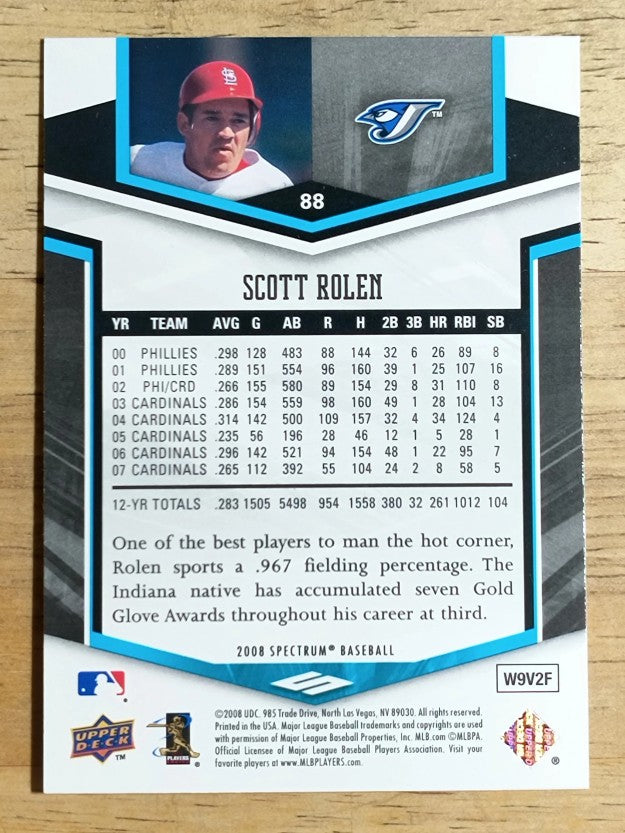 2008 Upper Deck Spectrum #88 Scott Rolen