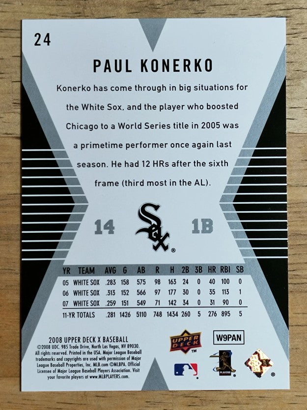 2008 Upper Deck X #24 Paul Konerko