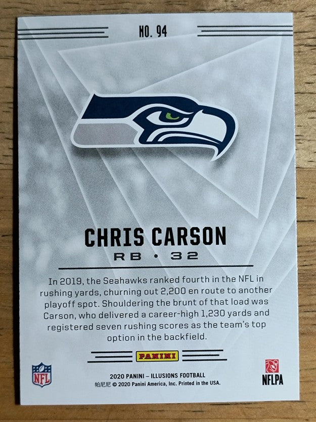 2020 Panini Illusions Retail #94 Chris Carson