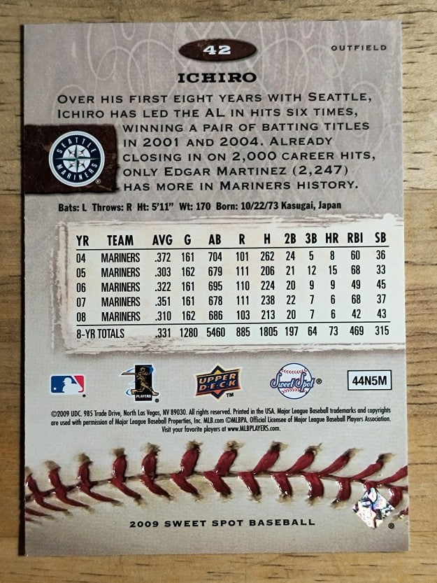 2009 Sweet Spot #42 Ichiro Suzuki